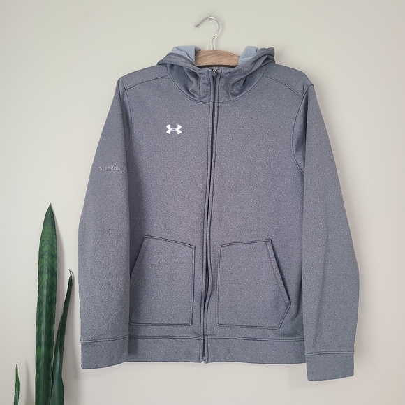 UNDER ARMOUR | Gray Zip-up Athletic Hoodie Sweatshirt - Picture 1 of 5